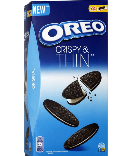 BISCUITS OREO CRISPY & THIN 192G - 4SACHETS