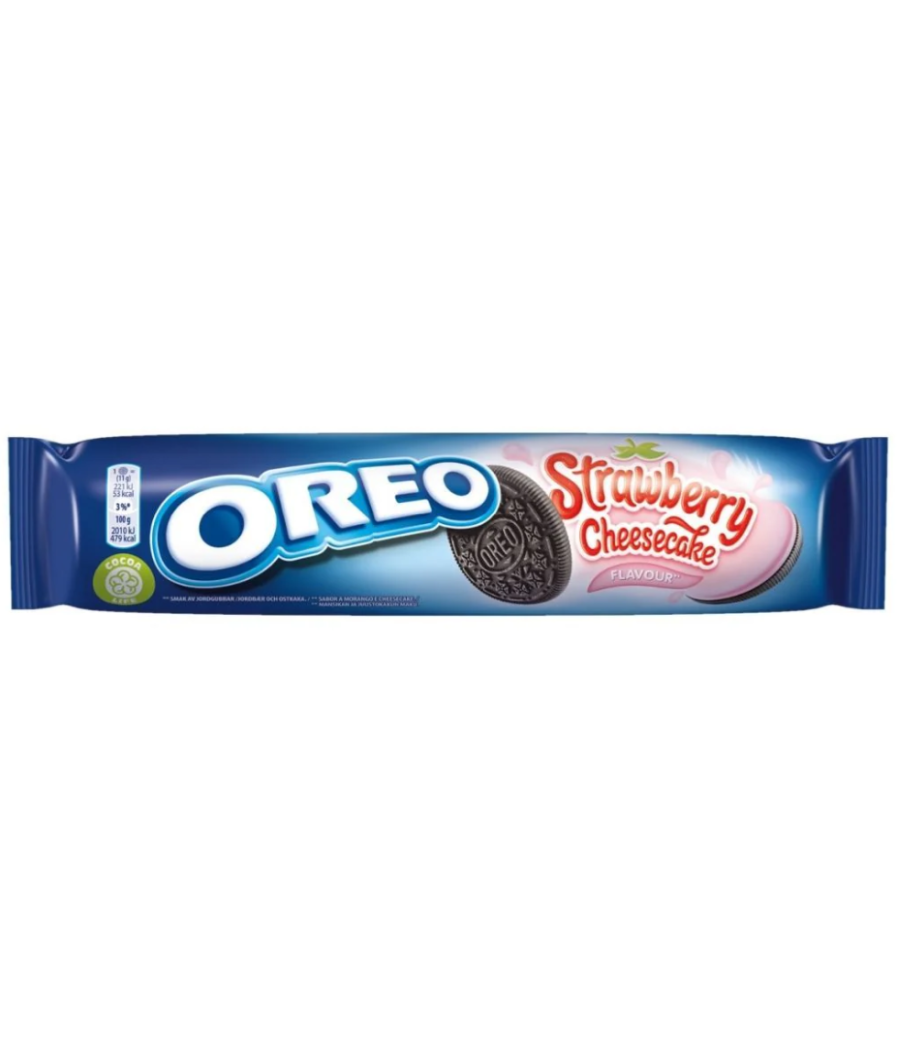BISCUITS OREO STRAWBERRY CHEESECAKE FLAVOUR 100G