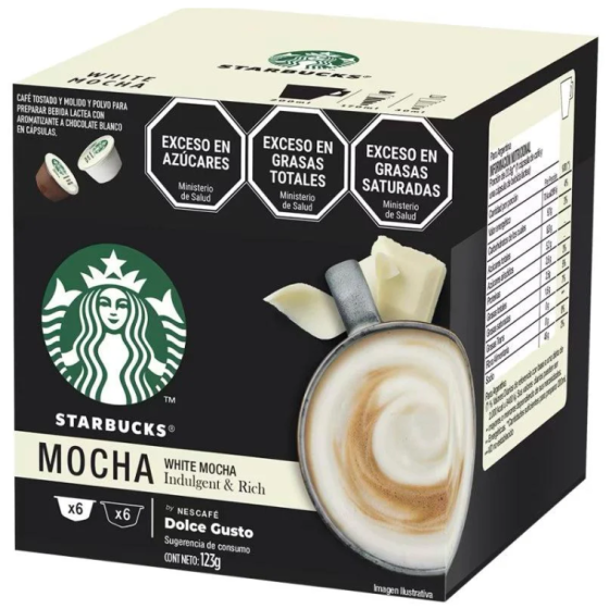 DOLCE GUSTO WHITE MOCHA STARBUCKS BY NESCAFE 12 CAPSULES