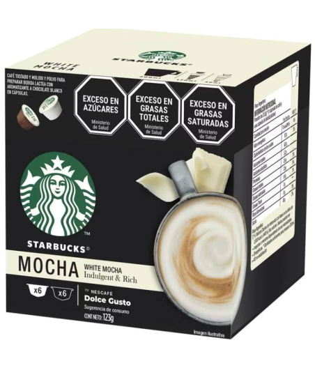 DOLCE GUSTO WHITE MOCHA STARBUCKS BY NESCAFE 12 CAPSULES