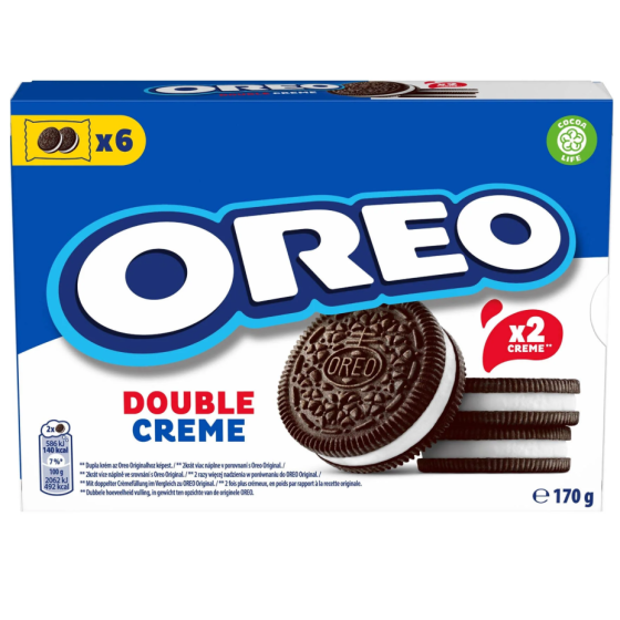 BISCUITS OREO CACAOTES FOURRES GOUT VANILLE 170G