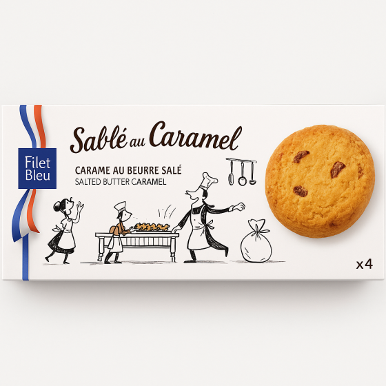 SABLE AU CARAMEL FILET BLEU 150G