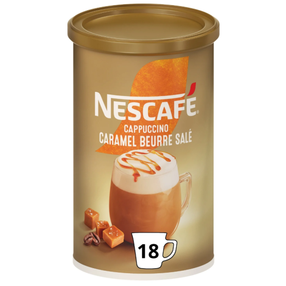 CAPPUCCINO CARAMEL BEURRE SALE NESCAFE 261G