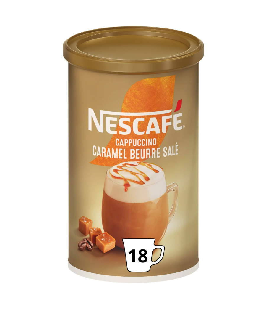 CAPPUCCINO CARAMEL BEURRE SALE NESCAFE 261G