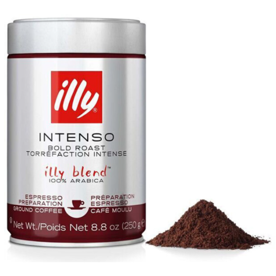 CAFE ILLY BLEND INTENSO ESPRESSO 100% ARABICA 250G