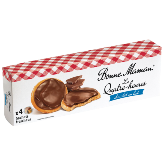 LE QUATRE-HEURES  CHOCOLAT AU LAIT BONNE MAMAN 160G