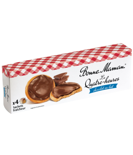 LE QUATRE-HEURES  CHOCOLAT AU LAIT BONNE MAMAN 160G