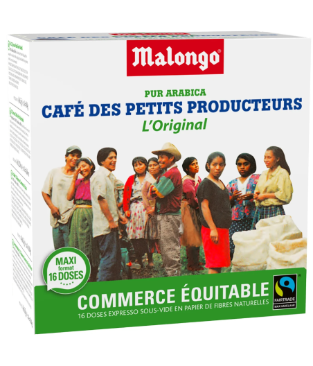 CAFE MALONGUO DES PETITS PRODUCTEURS L'ORIGINAL 104G  16 DOSES DE 6.5G