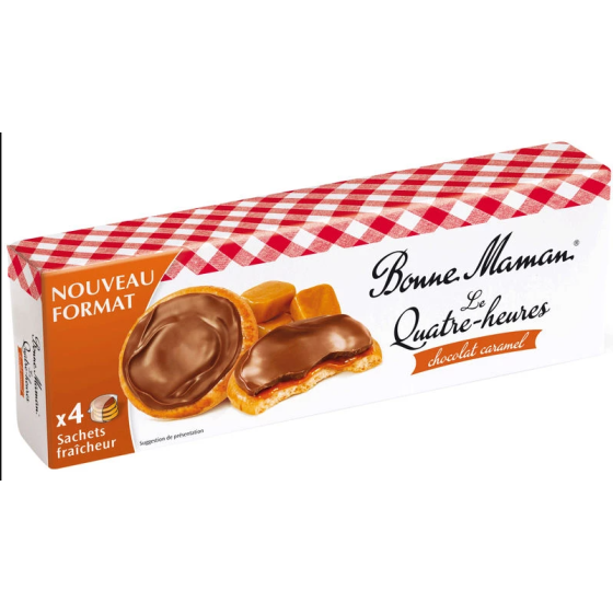 LE QUATRE-HEURES CHOCOLAT CARAMEL  BONNE MAMAN 160G