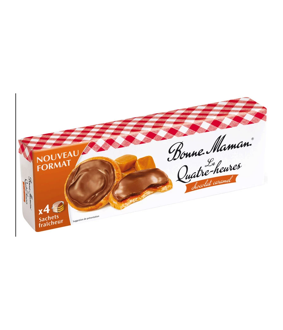 LE QUATRE-HEURES CHOCOLAT CARAMEL  BONNE MAMAN 160G