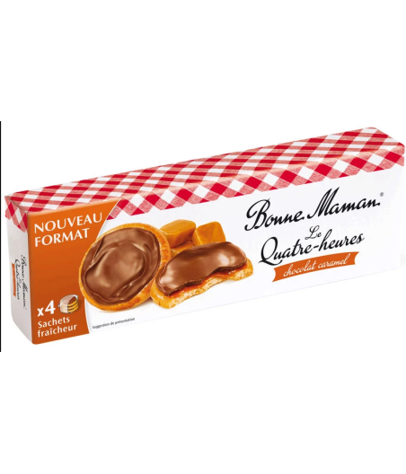 LE QUATRE-HEURES CHOCOLAT CARAMEL  BONNE MAMAN 160G