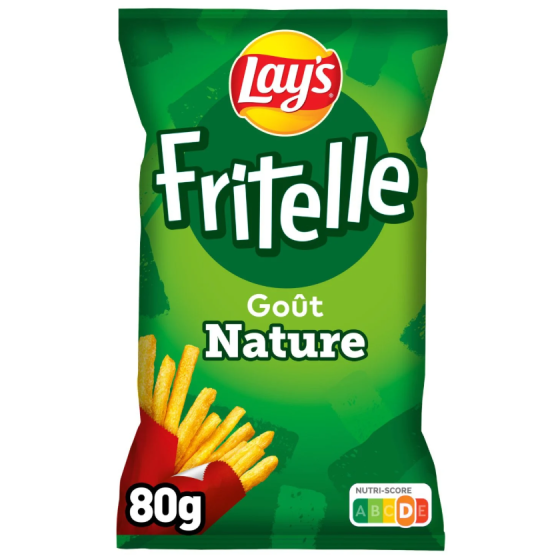 CHIPS LAYS FRITELLE GOUT NATURE 80 G