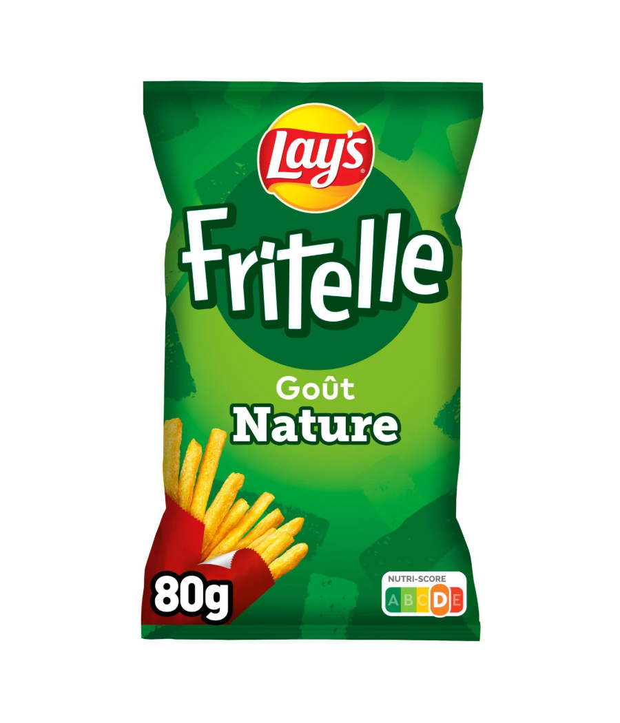 CHIPS LAYS FRITELLE GOUT NATURE 80 G