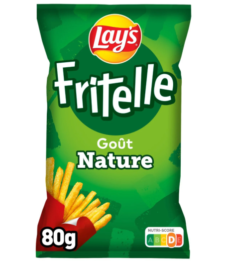 CHIPS LAYS FRITELLE GOUT NATURE 80 G