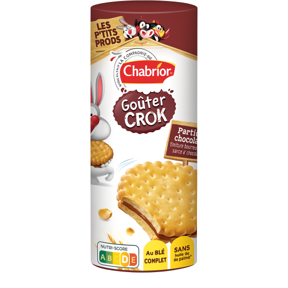 BISCUITS FOURRES AU CHOCOLAT&LAIT CHABRIOR  300G