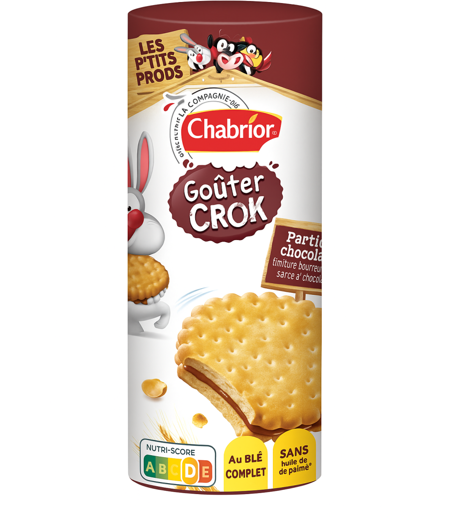 BISCUITS FOURRES AU CHOCOLAT&LAIT CHABRIOR  300G
