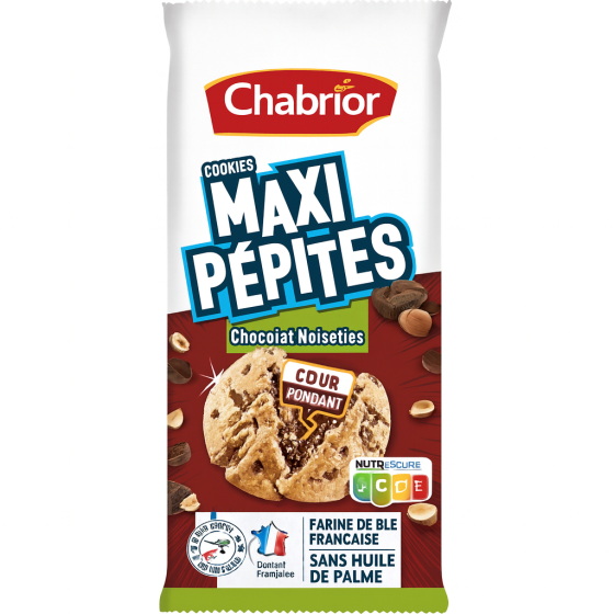 COOKIES CHOCOLAT NOISETTES COEUR FONDANT CHABRIOR