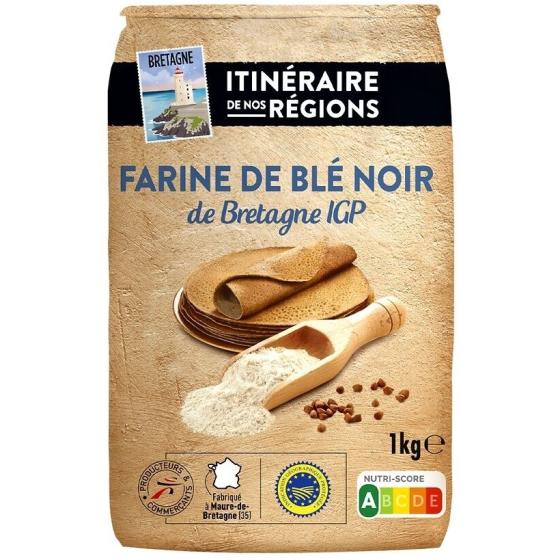 FARINE DE BLE NOIR DE BRETAGNE ITINERAIRES DE REGIONS  1000G
