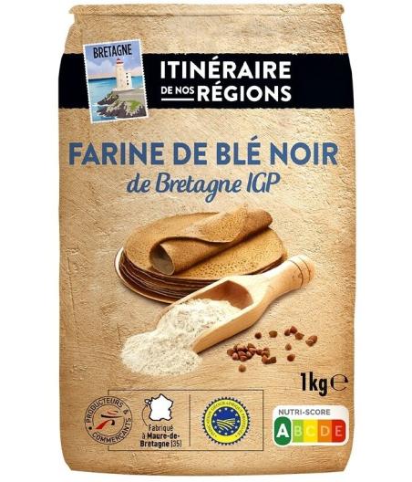 FARINE DE BLE NOIR DE BRETAGNE ITINERAIRES DE REGIONS  1000G