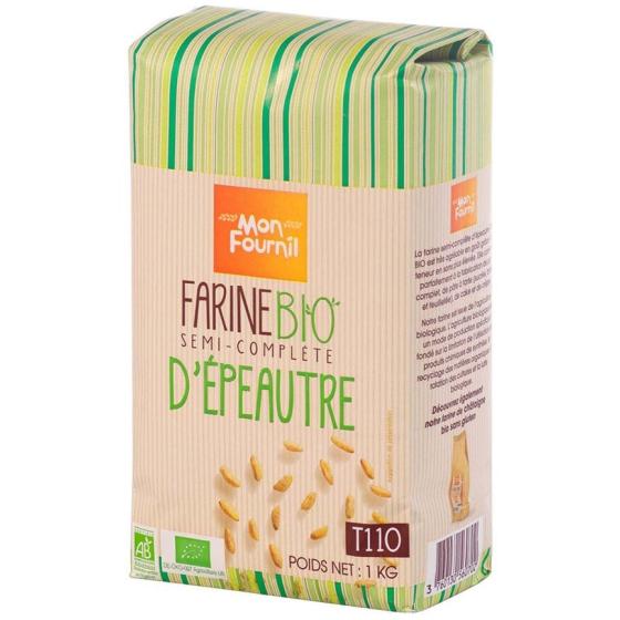 FARINE SEMI-COMPLETE D'EPEAUTRE BIO MON FOURNIL 1KG