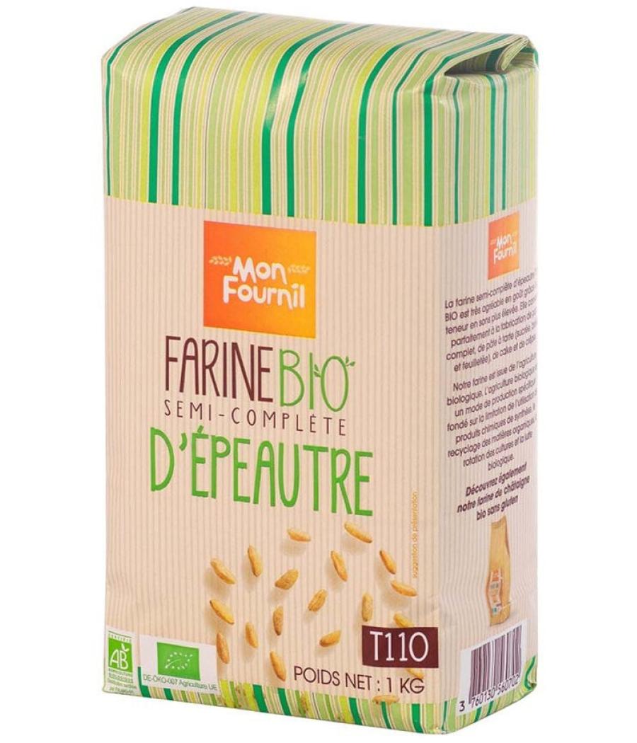 FARINE SEMI-COMPLETE D'EPEAUTRE BIO MON FOURNIL 1KG
