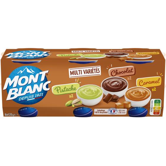 CREME DESSERT ASSORTIMENT MONT BLANC 6X125G