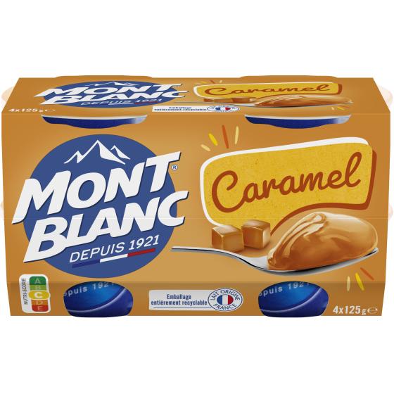 CREME DESSERT COUPELLES CARAMEL MONT BLANC 4 X 125G