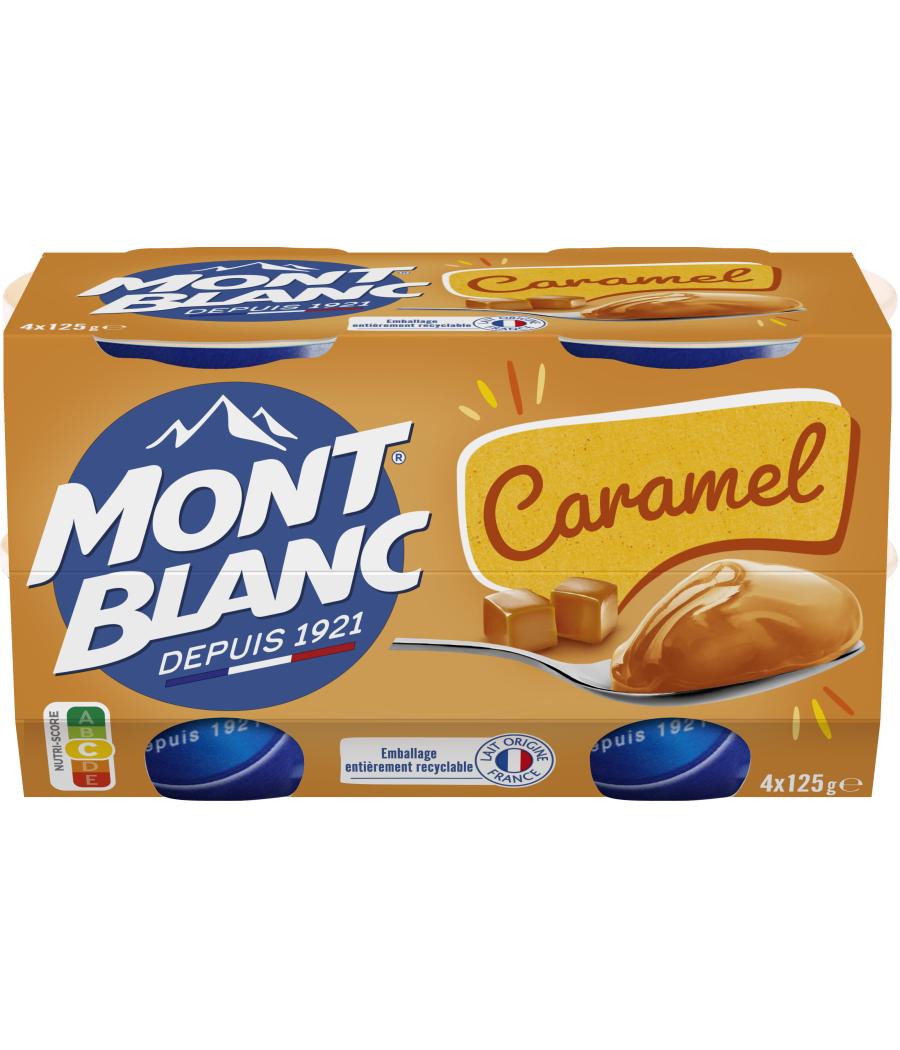 CREME DESSERT COUPELLES CARAMEL MONT BLANC 4 X 125G