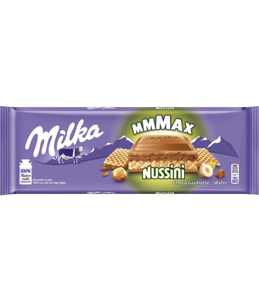 CHOCOLAT MILKA AU LAIT MMMAX NUSSINI 300G