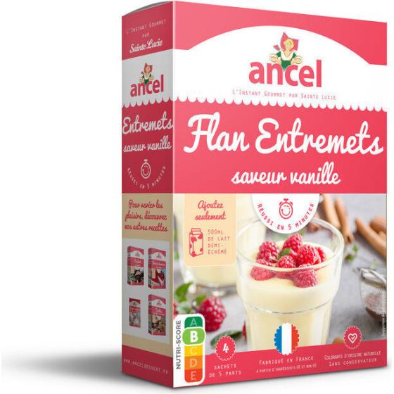 FLAN ANCEL ENTREMETS PARFUM VANILLE 180G