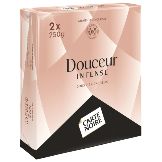 CAFE CARTE NOIR MOULU DOUCEUR INTENSE X2 250G