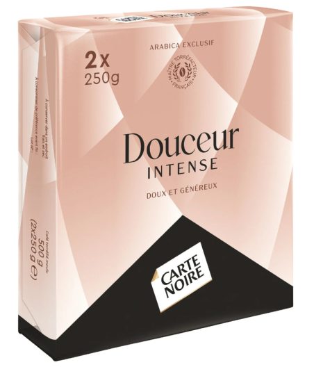 CAFE CARTE NOIR MOULU DOUCEUR INTENSE X2 250G