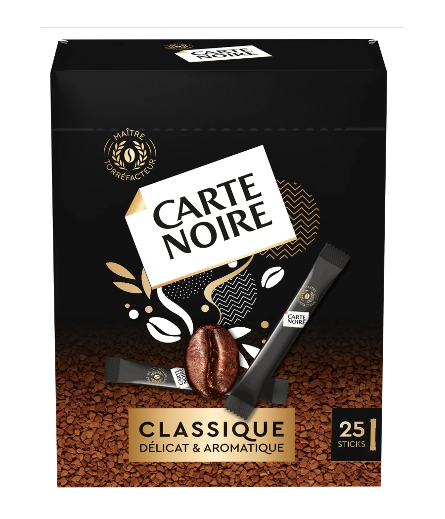 CAFE CLASSIQUE CARTE NOIRE 45G 25 STICKS