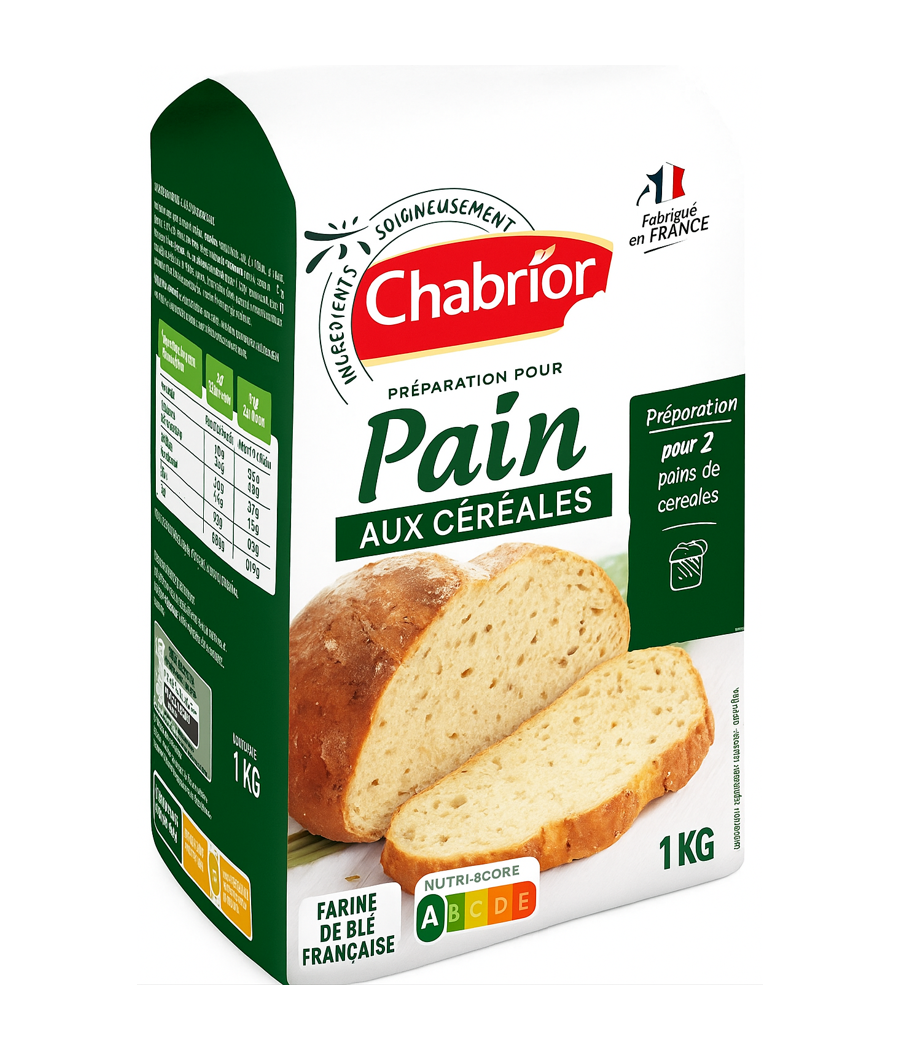 PREPARATION POUR PAIN AUX CEREALES CHABRIOR 1KG
