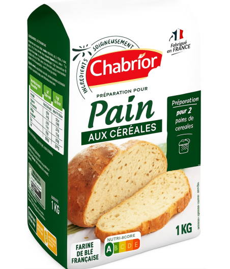 PREPARATION POUR PAIN AUX CEREALES CHABRIOR 1KG