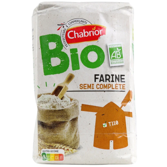 FARINE SEMI COMPLETE BIO T110 CHABRIOR 1KG