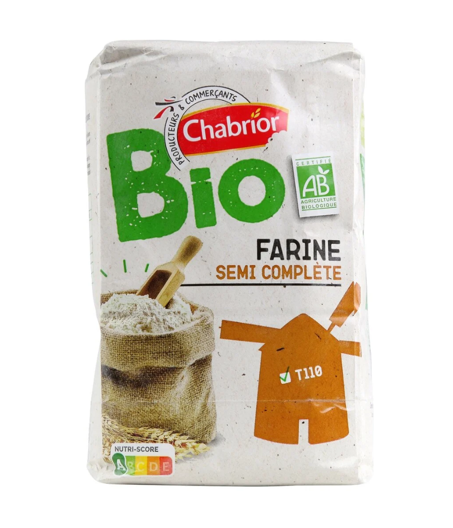 FARINE SEMI COMPLETE BIO T110 CHABRIOR 1KG