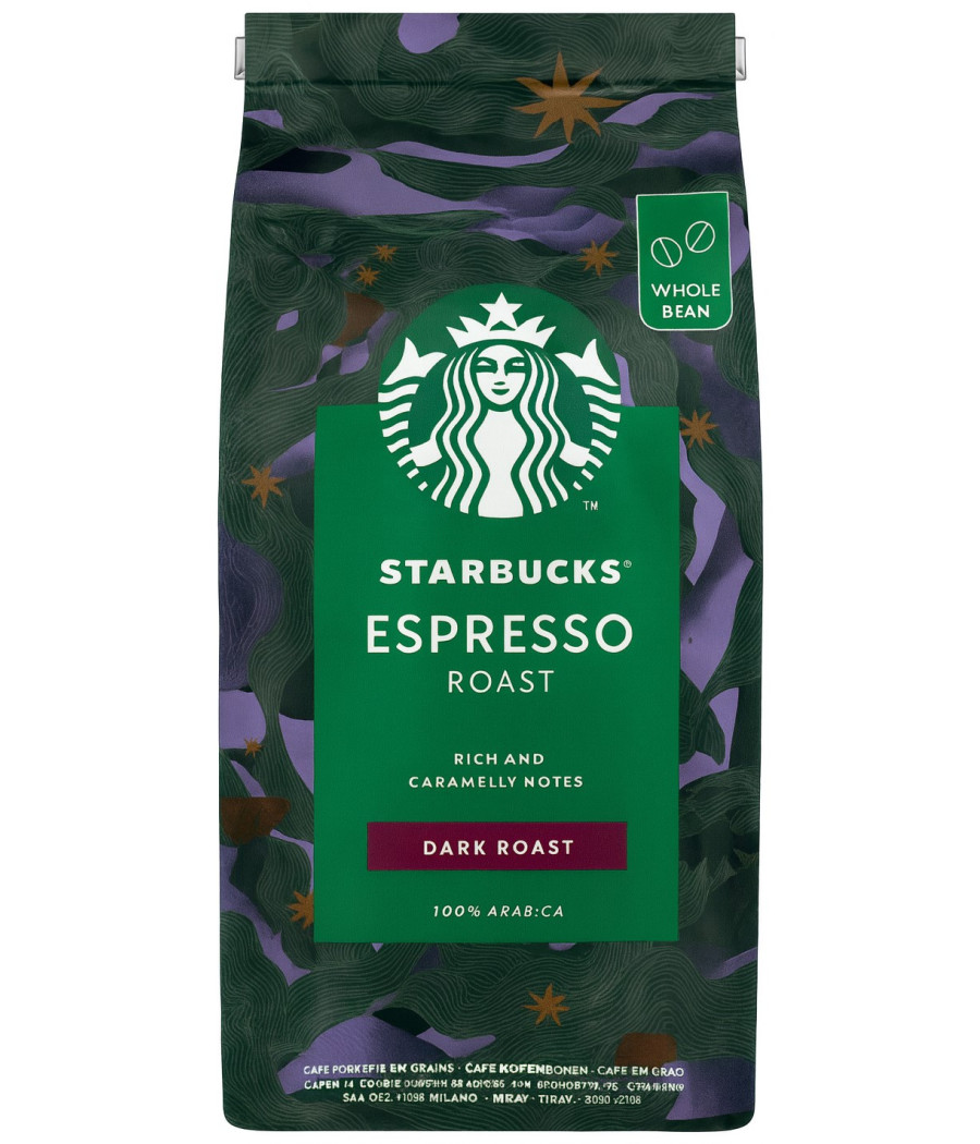 CAFE EN GRAINS ESPRESSO DARK ROAST STARBUCKS 450G