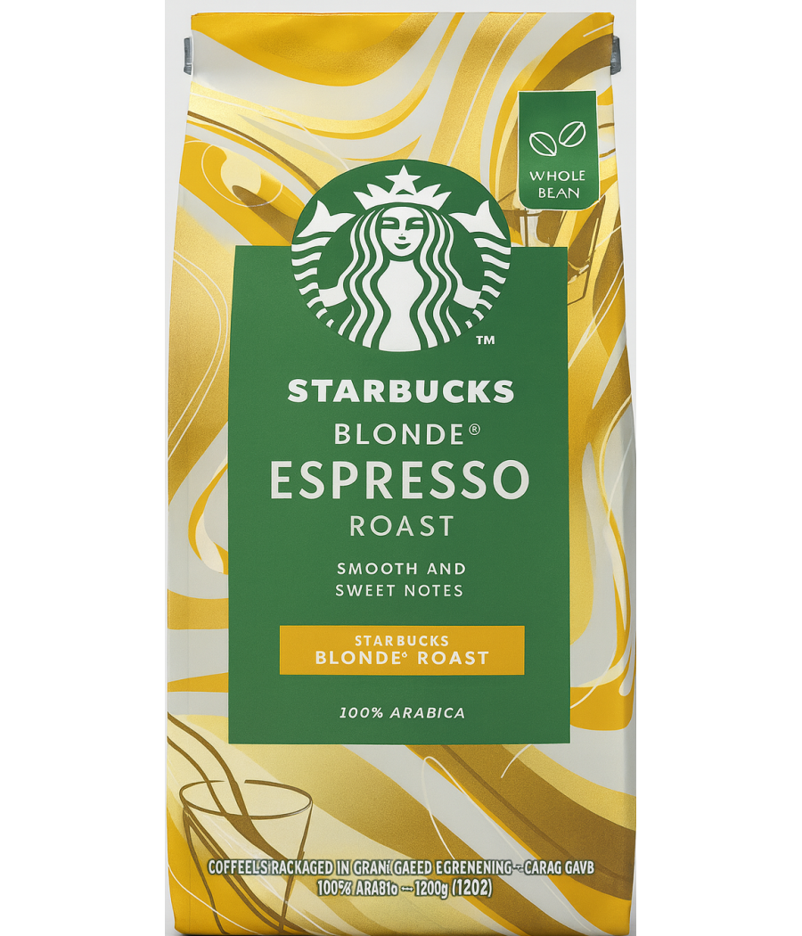 CAFE EN GRAINS ESPRESSO ROAST BLONDE STARBUCKS  450G