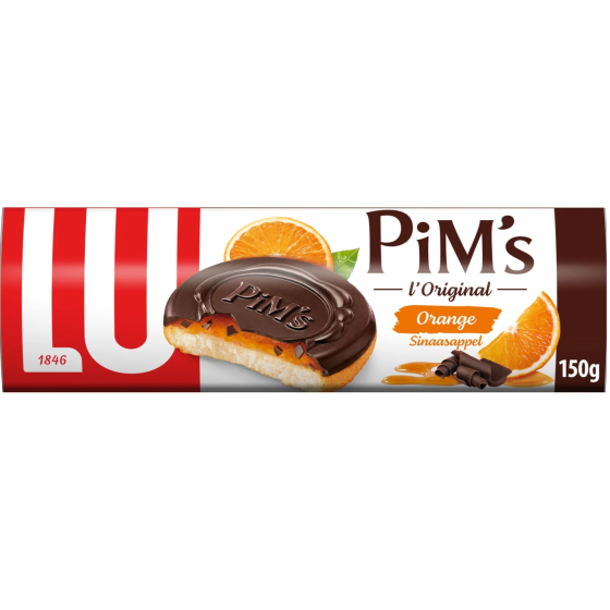 BISCUITS LU PIM'S GOUT ORANGE 150G DE 12 BISCUITS