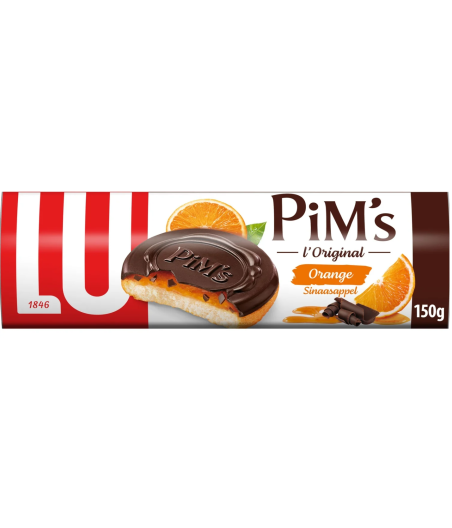 BISCUITS LU PIM'S GOUT ORANGE 150G DE 12 BISCUITS