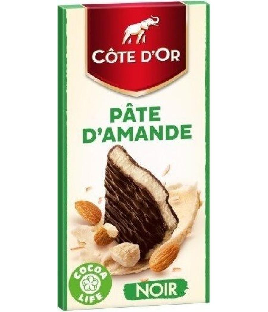 TABLETTE DE CHOCOLAT NOIR PATE D'AMANDE COTE D'OR 150G