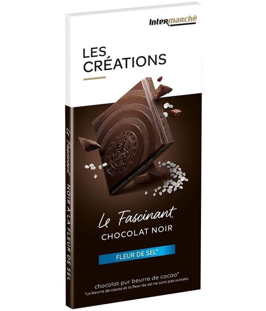 TABLETTE DE CHOCOLAT NOIR LES CRÉATIONS 100G