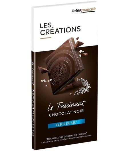 TABLETTE DE CHOCOLAT NOIR LES CRÉATIONS 100G
