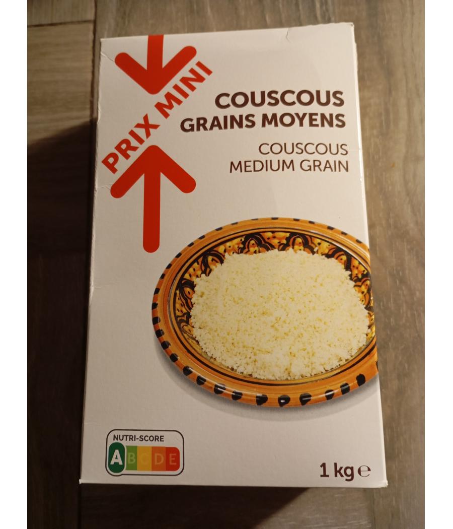 COUSCOUS GRAINS MOYEN PRIX MINI 1KG