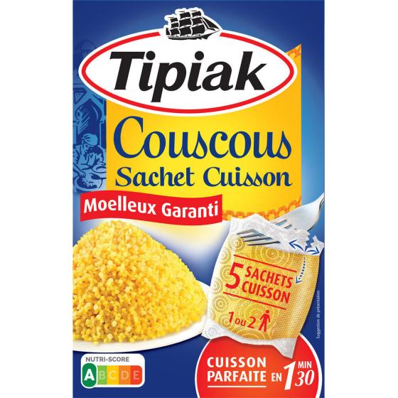 COUSCOUS SACHET CUISSON TIPIAK 5 SACHETS DE 100G