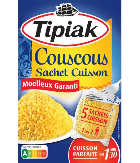 COUSCOUS SACHET CUISSON TIPIAK 5 SACHETS DE 100G