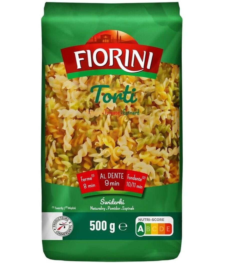 PATES TORTI 3 COULEURS FIORINI 500G