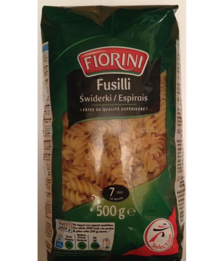 FUSILLI PATES DE QUALITE SUPERIEURE)500 G