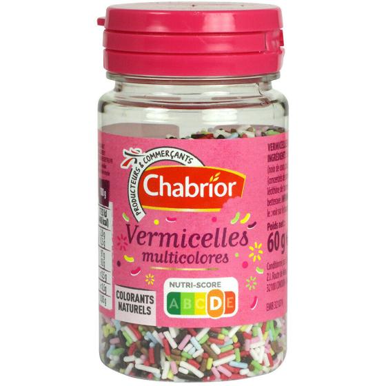 VERMICELLES MULTICOLORES CHABRIOR 60G